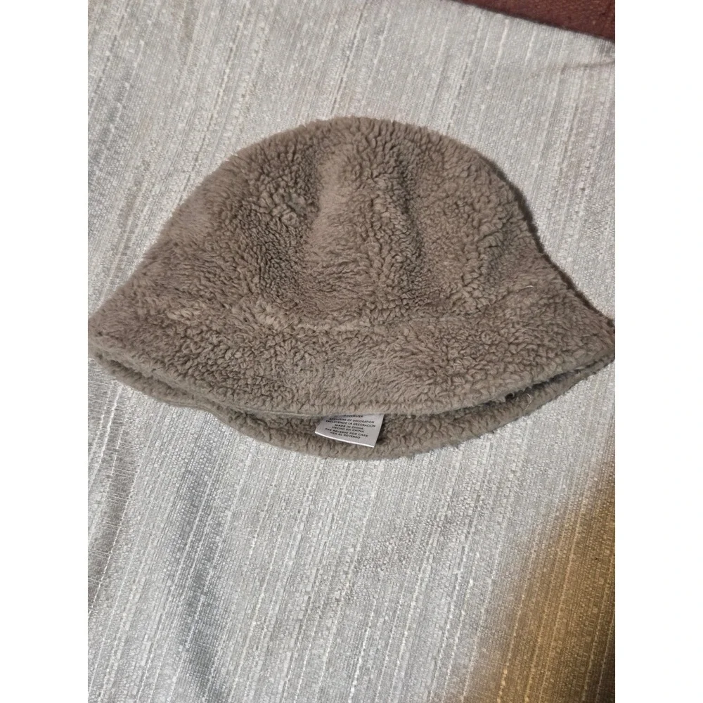 Harley-Davidson Kids Sherpa Fleece Bucket Hat Tan Logo 6-24M Biker Winter